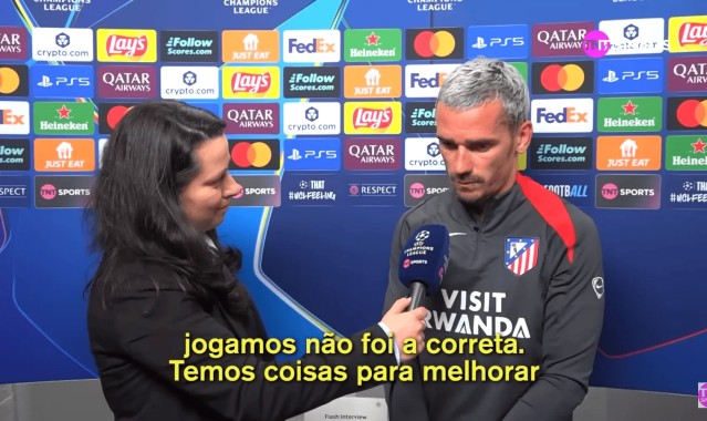 开云体育-格列兹曼：不确定那是否该判点球；我对我们比赛方式不满意